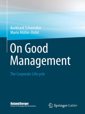 cover image of On Good Management
